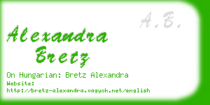 alexandra bretz business card